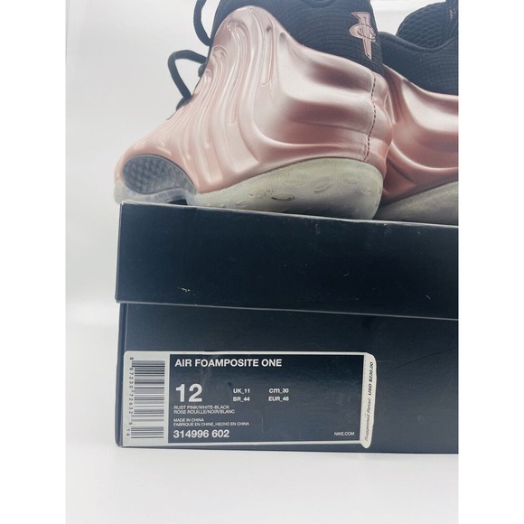 Nike Air Foamposite One Rust Pink / White-Black Rose Sz 12 314996 602 2018 W Box main image 7